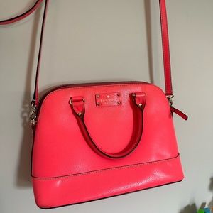 Pink Kate Spade satchel leather
